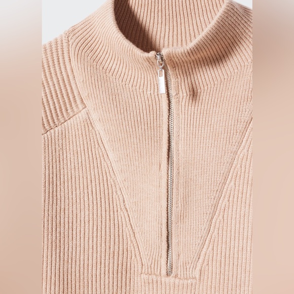 MANGO high neck sweater with zip in ecru size L worn once - Picture 4 of 5